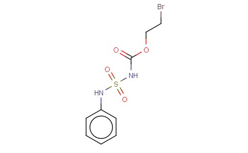 CARBAMIC ACID, ((PHENYLAMINO)SULFONYL)-, 2-BROMOETHYL ESTER